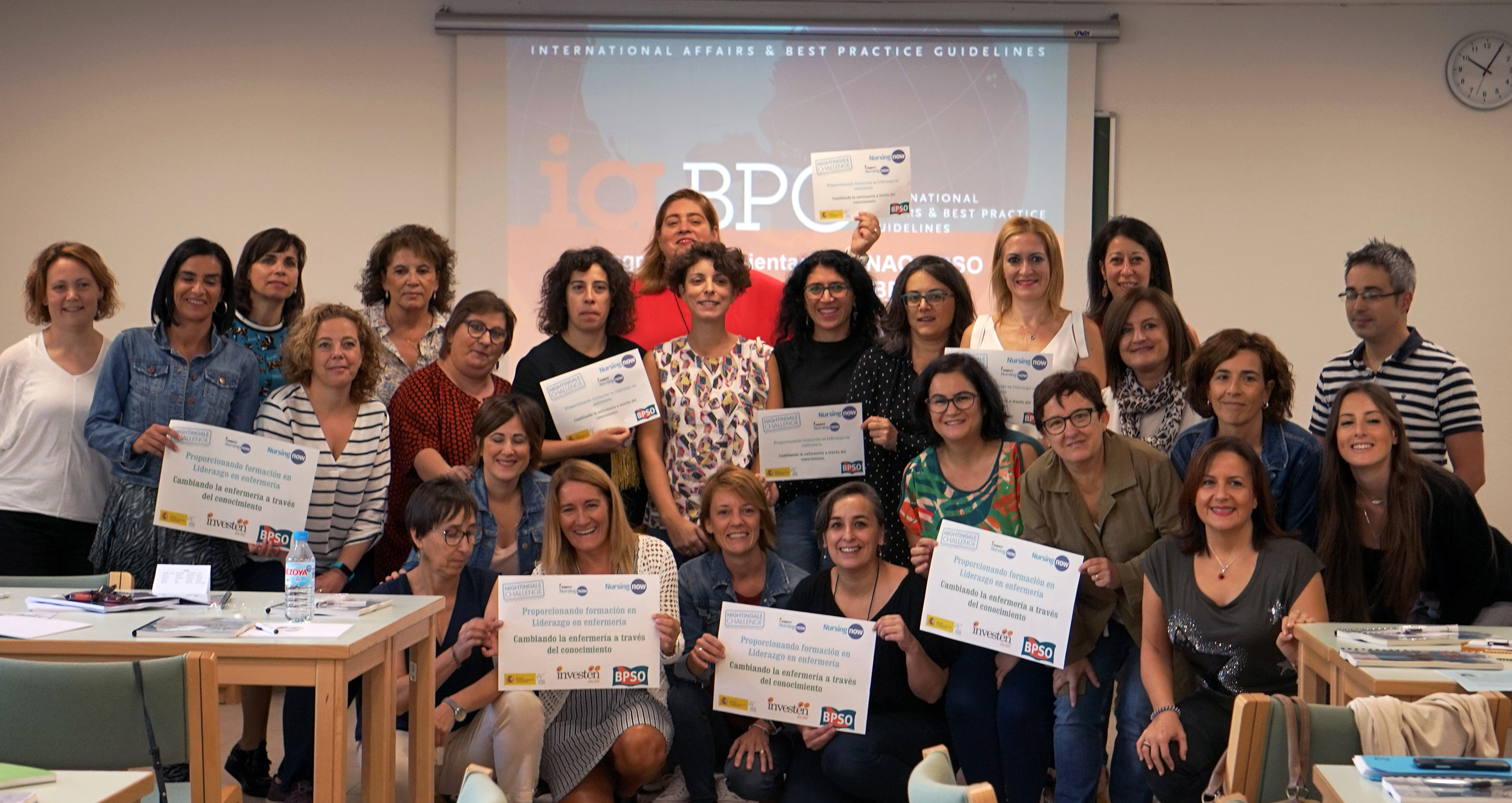 Participantes en las jornadas de formación sobre implantación de buenos prácticas en los Centros Comprometidos con la Excelencia en Cuidados, que se celebran esta semana en la Escuela Nacional de Sanidad del ISCIII coordinadas por Investén-ISCIII.