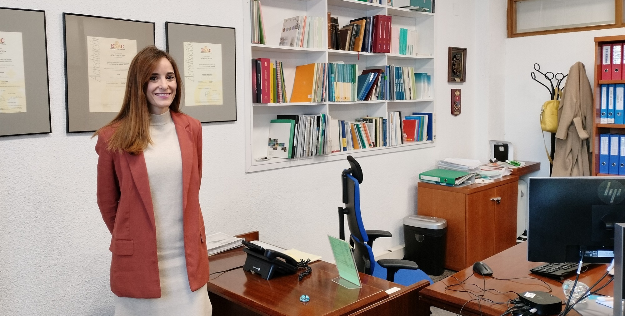 Ana Cañas, en su despacho del Centro Nacional de Sanidad Ambiental, situado en el Campus de Majadahonda del ISCIII